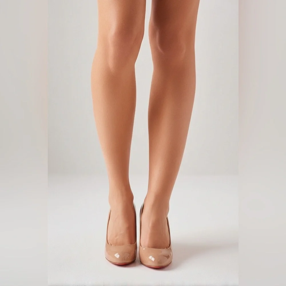🔥Christian Louboutin Nude PumpBEIGE Size 8 - Picture 5 of 13